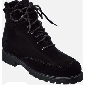 LA CANADIENNE Lucky‎ Suede Boots Size 7.5 Color Black NEW